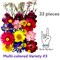 33 Piece Multi-colored Variety #3 Dried Pressed Real Natural Flowers For Epoxy & UV Resin Art